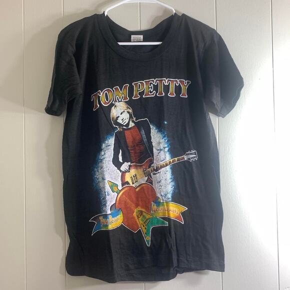 vintage 80’s TOM PETTY Live In Concert single stitch double sided tee shirt M - Picture 2 of 7